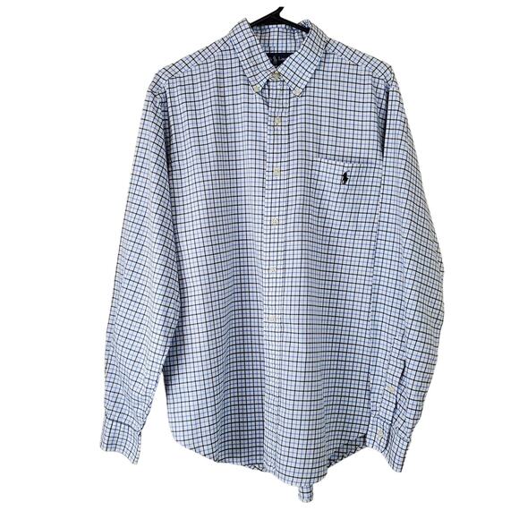 Ralph Lauren Other - Men's 100% Cotton Ralph Lauren Button Down Plaid Classic Fit Shirt | Size Large